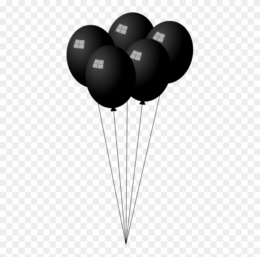 All Photo Png Clipart - Black And White Balloons Transparent #1347688