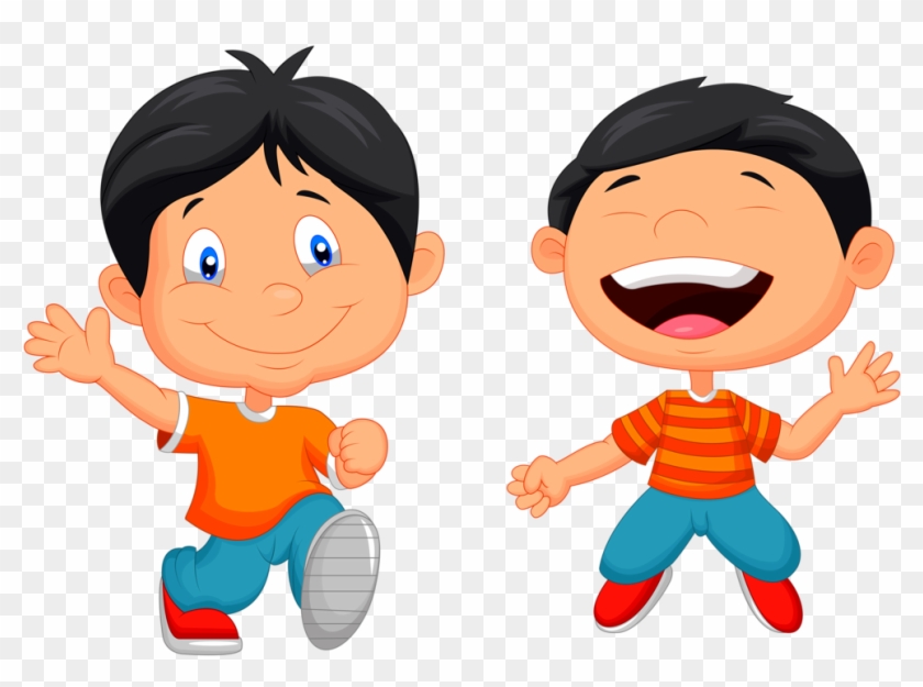 Фотки School Clipart, Clipart Boy, Young Man, Clips, - 2 Little Boys Cartoon  - Free Transparent PNG Clipart Images Download