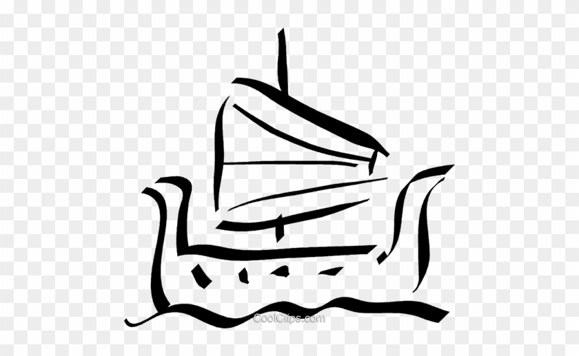 Viking Ship Royalty Free Vector Clip Art Illustration - Viking Ship Royalty Free Vector Clip Art Illustration #1347770