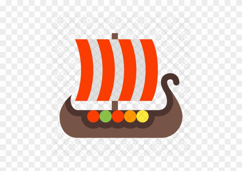 Viking Ship Clipart Svg - Viking Boat Icon #1347777