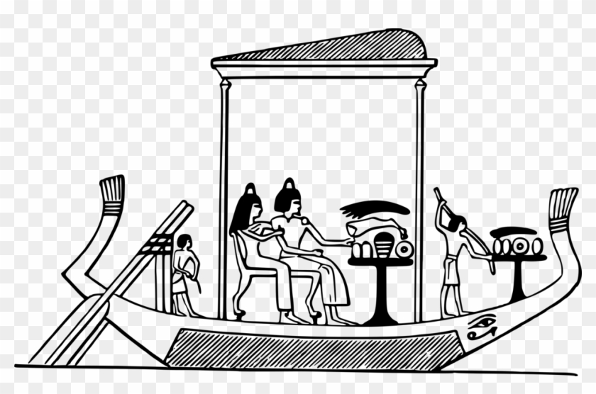 Ancient Egypt Khufu Ship Egyptian Abydos Boats Drawing - Ancient Egypt Boats Drawing #1347787