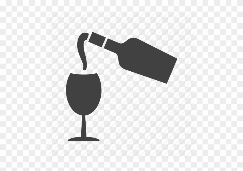 Wine Glass Clipart Wine Glass White Wine - Pouring Wine Bottle Svg #1347825