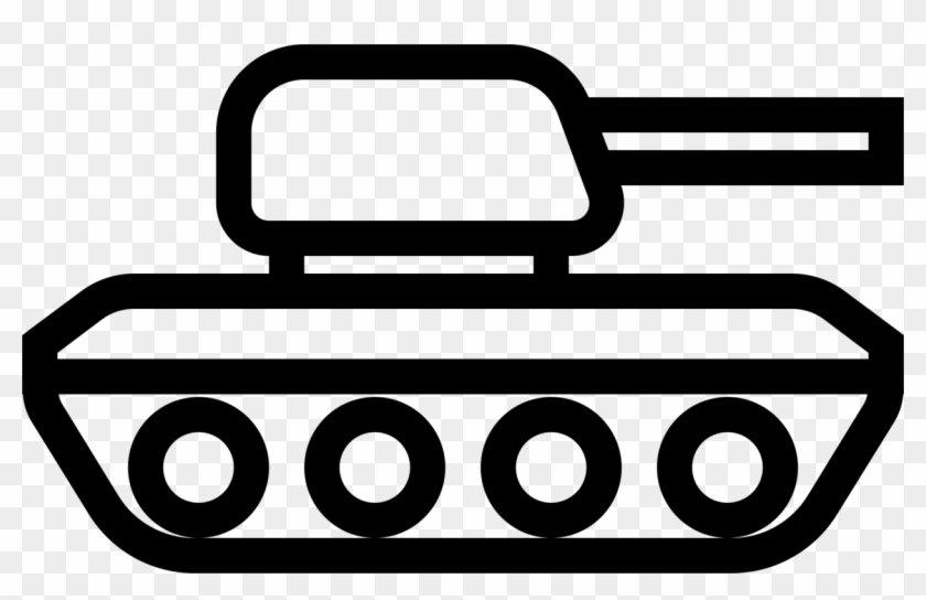 Computer Icons Tank Symbol Download Armoured Fighting - Clip Art #1347870