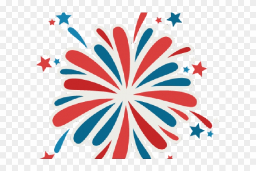 Fireworks Clipart Cute - Silhouette Fireworks Clipart #1347871