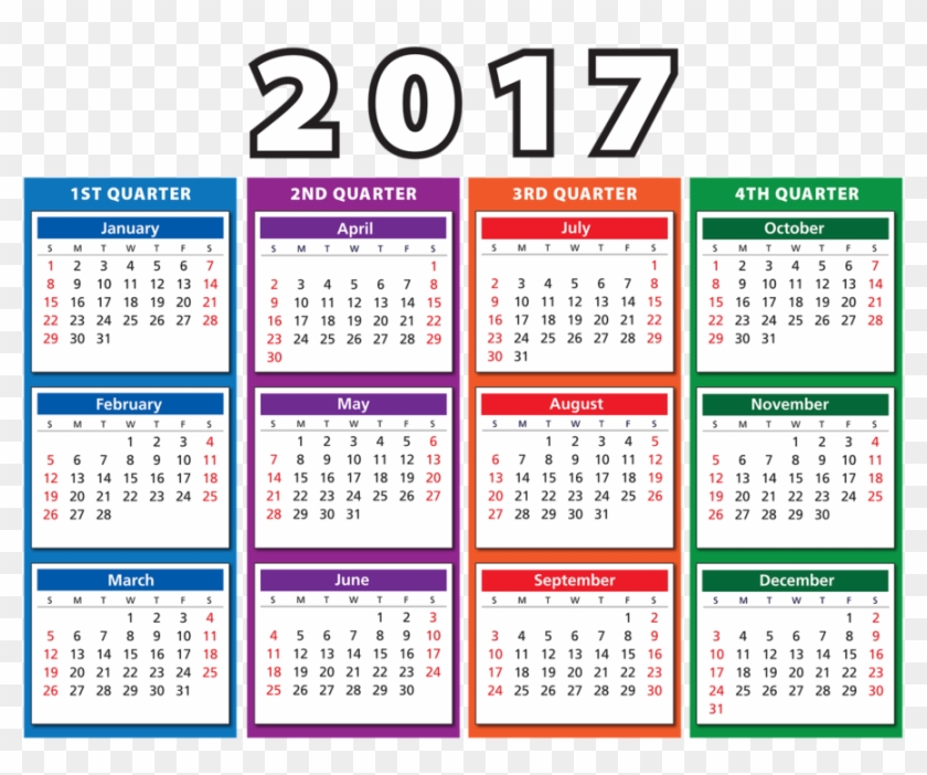 Calendar - Time - 2017 4th Quarter Calendar #1347892