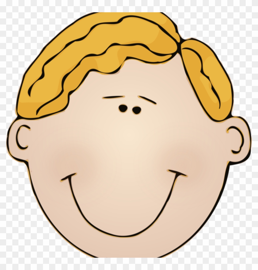 Kid Face Clip Art Smiley Child Face Boy Free Commercial - Boy's Face Clipart #1348147
