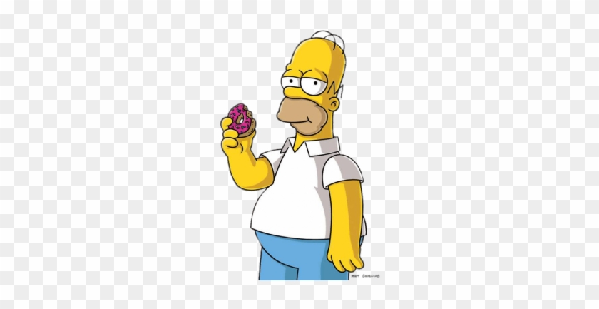 Homer Simpson Eating A Donut - Homer Simpsons Fan Art #1348267