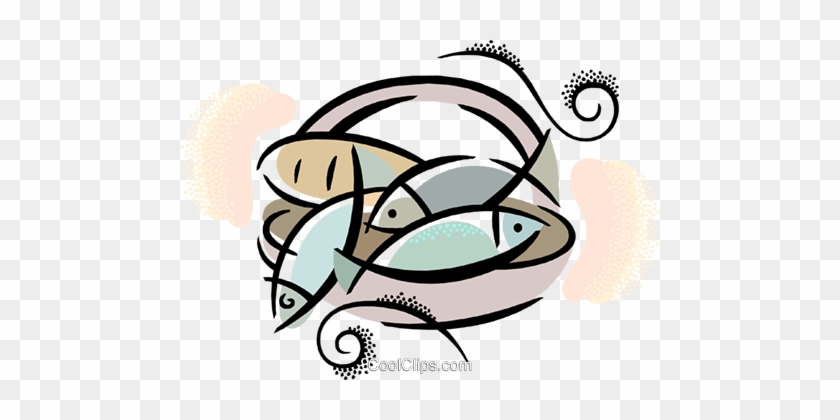 Loaves Of Bread And Fish Royalty Free Vector Clip Art - Loaves And Fishes #1348297
