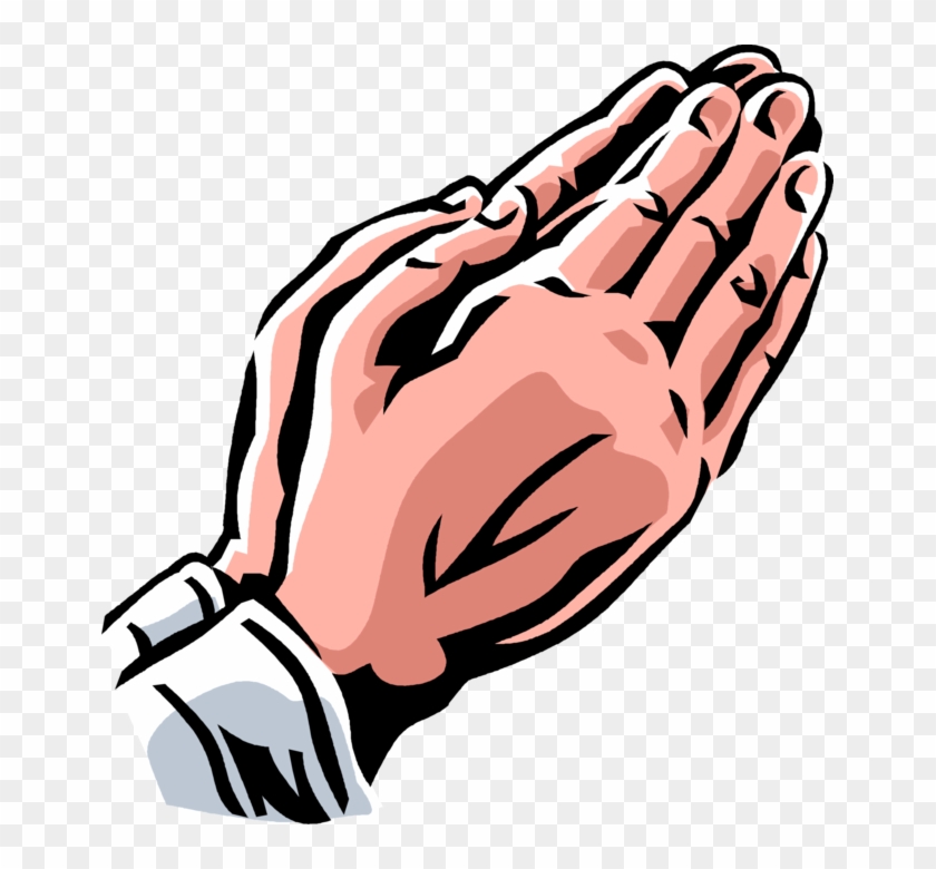 Vector Illustration Of Christian Praying Hands In Prayer - Faith Clipart #1348330