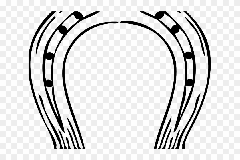 Drawn Horseshoe Lucky Horseshoe - Horseshoe Clip Art #1348390