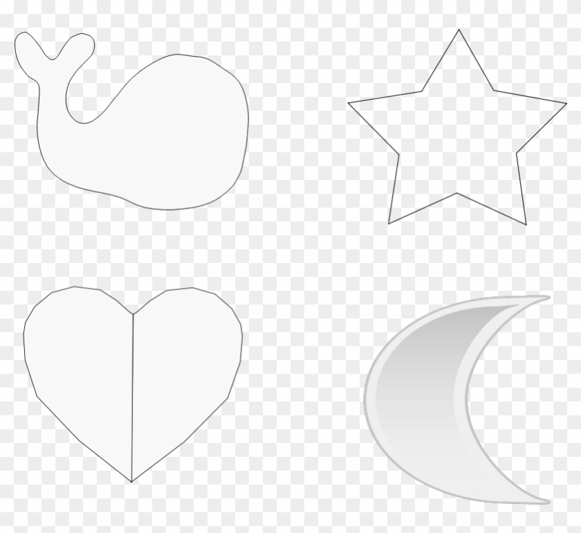 Clipart - Heart Silhouette - Clip Art #1348461