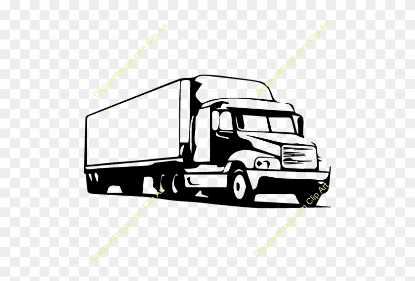 Download Trailer Vector Clipart Commercial Vehicle - 18 Wheels Truck Vector #1348465