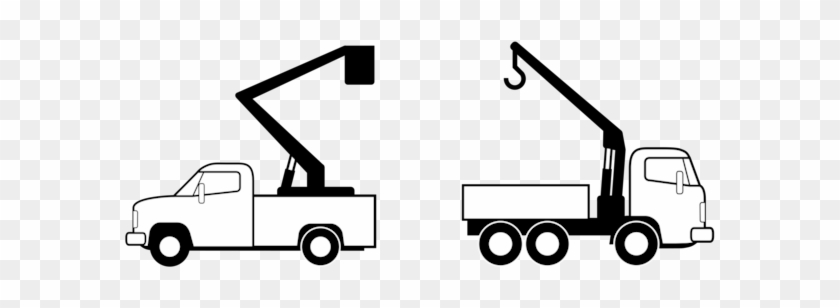Tow Truck Crane Computer Icons Vehicle - Bucket Truck Clip Art #1348469