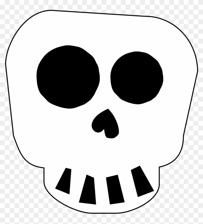 Skeleton Skull Halloween Banner - Cute Skeleton Head Printable #1348517