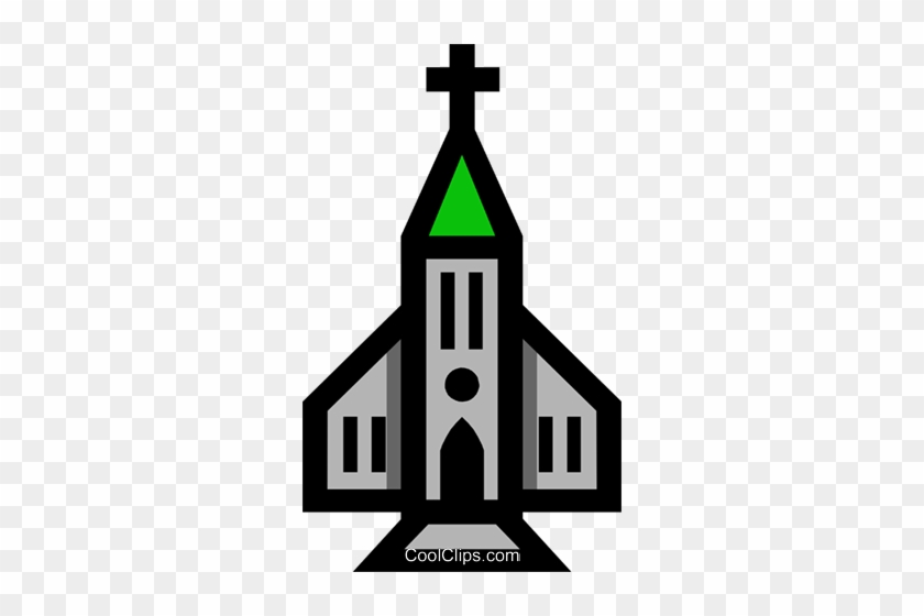 Symbol Of A Church Royalty Free Vector Clip Art Illustration - Symbol Of A Church #1348545