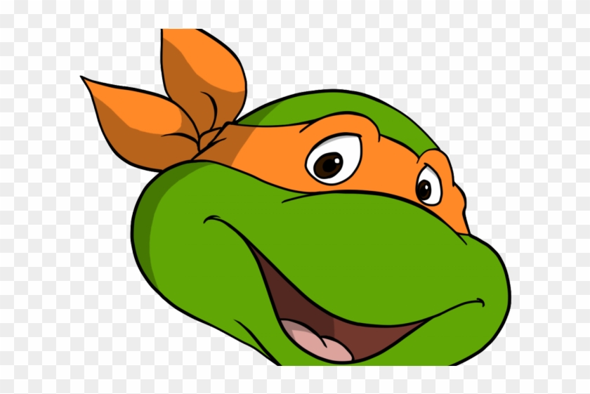 Ninja Turtle Clipart - Teenage Mutant Ninja Turtles Michelangelo Head #1348567