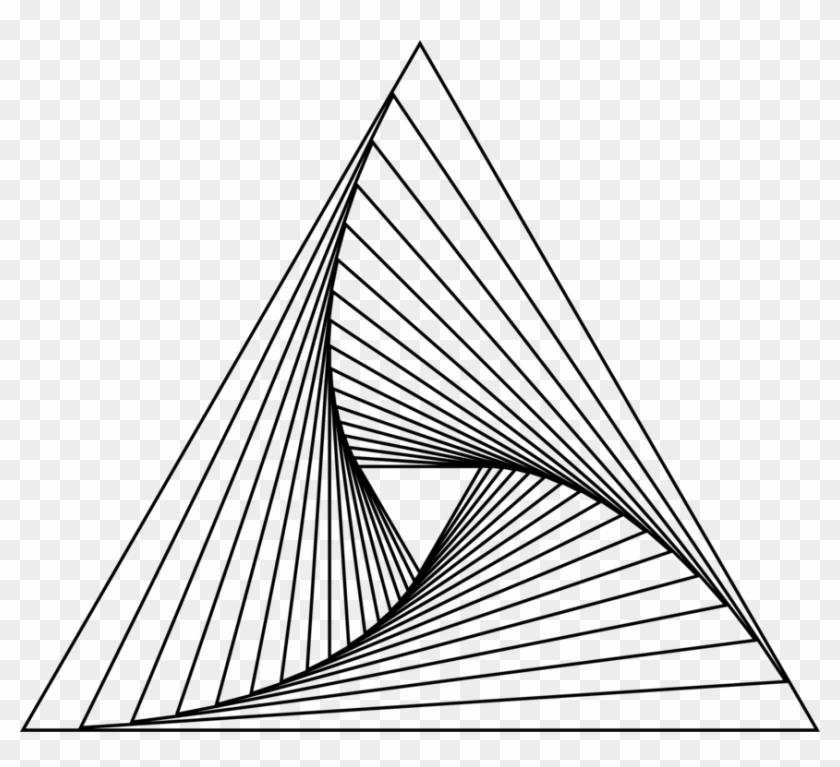 Drawing Geometry Line Art - Triangle Vortex #1348575
