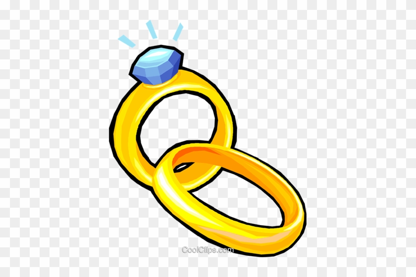Wedding Rings Royalty Free Vector Clip Art Illustration - Illustration #1348607