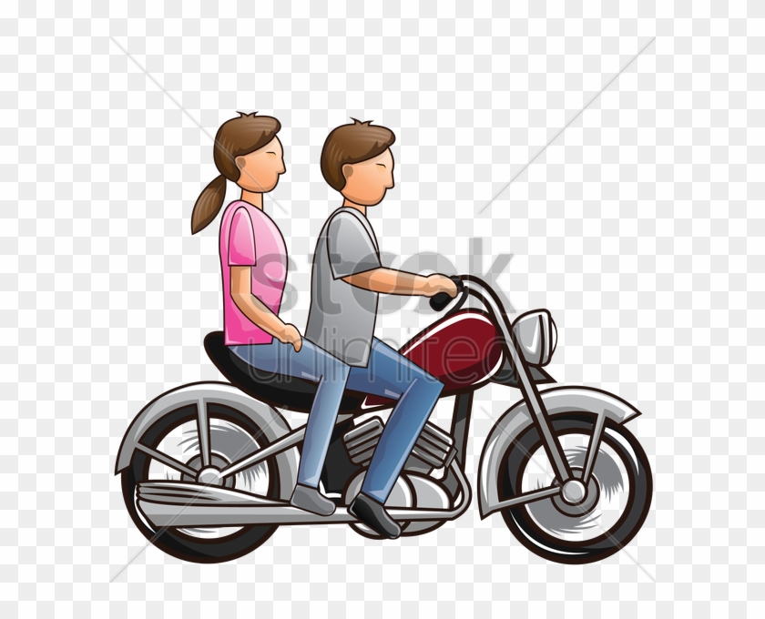 Riding Motorcycle Clip Art #1348636