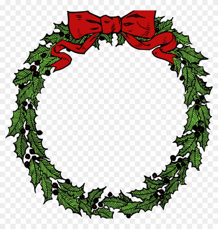 Free Christmas Garland Clipart Free Royalty Free Stock - Christmas Wreaths Clipart Free #1348841