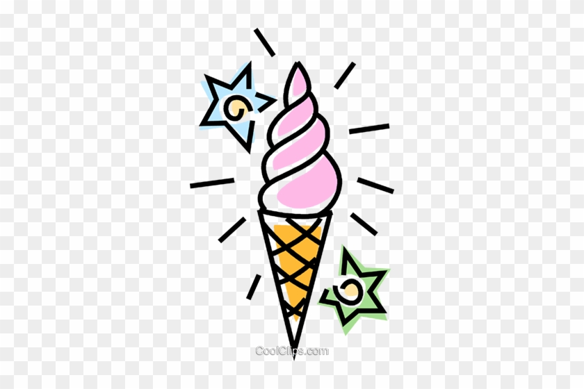 Ice Cream Cone Royalty Free Vector Clip Art Illustration - Vector Desenho De Sorvetes Png #1348954