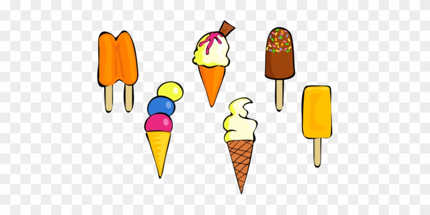 Ice Cream Cones Lollipop Ice Pop - Vector Kem #1348956