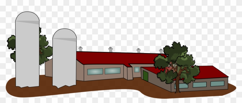 Intensive Animal Farming Agriculture Domestic Pig Barn - Industrial Farm Clipart #1348970