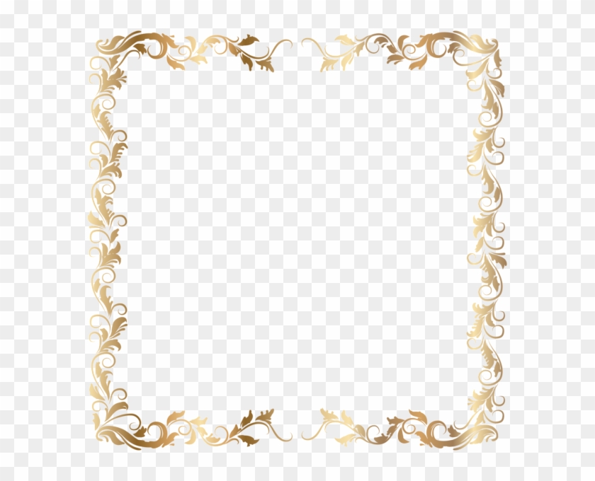 Gold Border Clipart Borders And Frames Clip Art - Transparent Background Gold Border #1349155