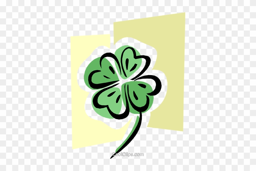 Four Leaf Clover Royalty Free Vector Clip Art Illustration - Illustration #1349156