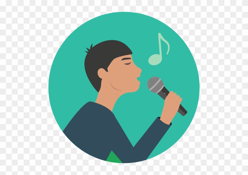 Concert Clipart Music Man - Man Singer Cartoon Png #1349198