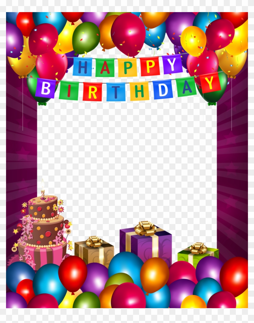 Happy Birthday Frame Clipart Birthday Wish Picture - Happy Birthday Border Design #1349268