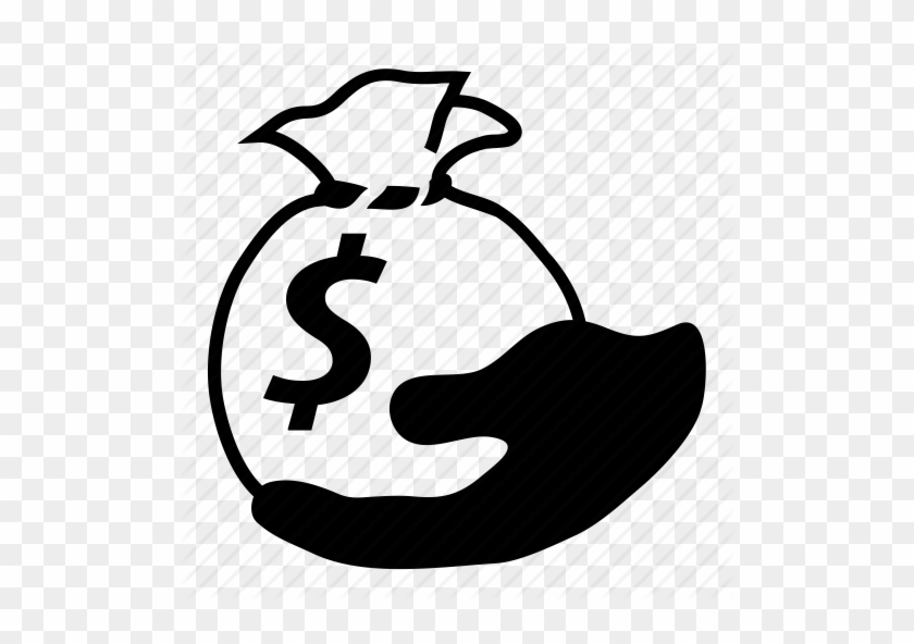 Spend Png Photos - Money Bag Hand Icon #1349669