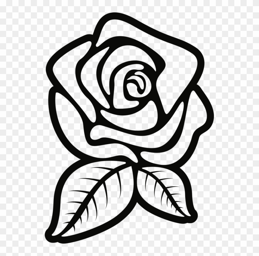All Photo Png Clipart - Clipart Rose Black And White #1349674