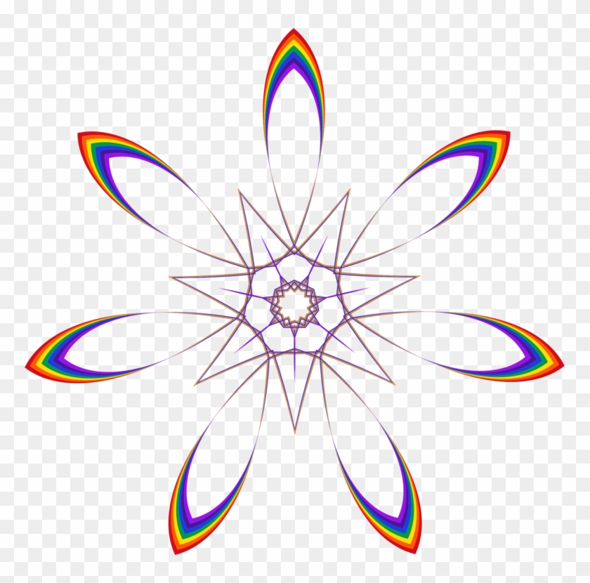 All Photo Png Clipart - Art Of Rainbow Flowers #1349697