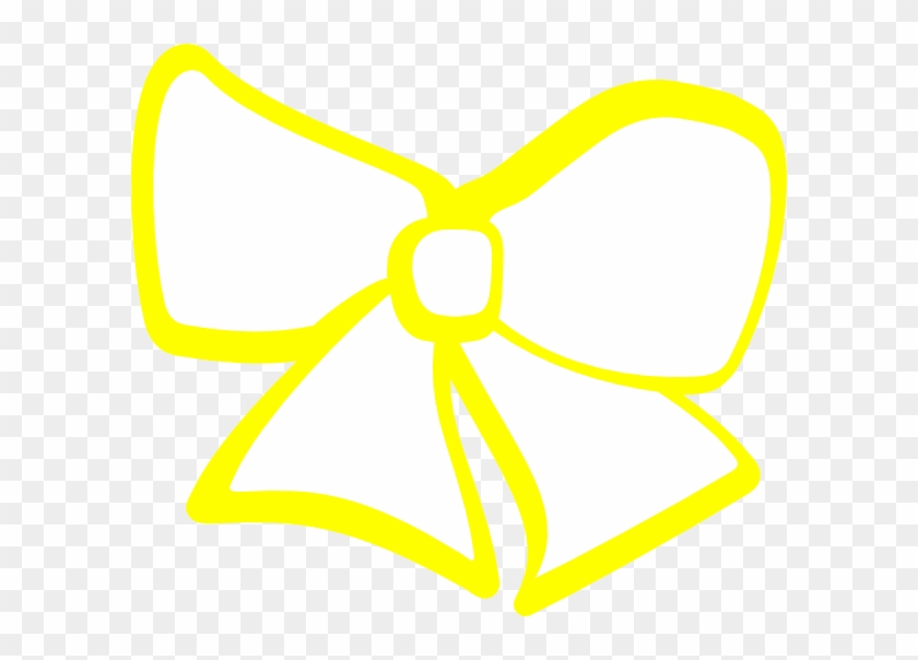 Yellow Clipart Hair Bow - Portable Network Graphics #1349708