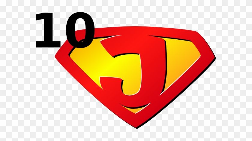 Super J 10 Clip Art - Superheroes Logo With Aj #1349785