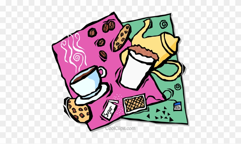 Tea Time Royalty Free Vector Clip Art Illustration - Tea Time Royalty Free Vector Clip Art Illustration #1349829