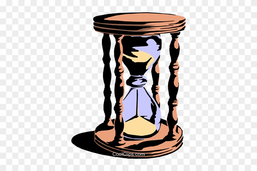 Hourglass Royalty Free Vector Clip Art Illustration - Passage Of Time #1349832