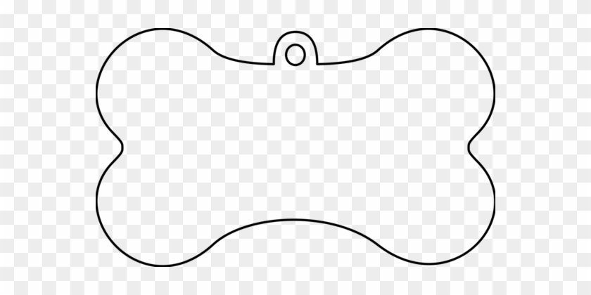 Pet Tag Dog Tag Labrador Retriever Dog Collar Bone - Dog Tags Black And White Clipart #1349850