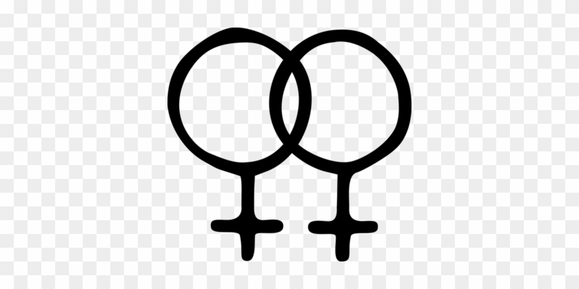 Lgbt Symbols Gender Symbol Lesbian Homosexuality - Lesbian Symbol #1349911