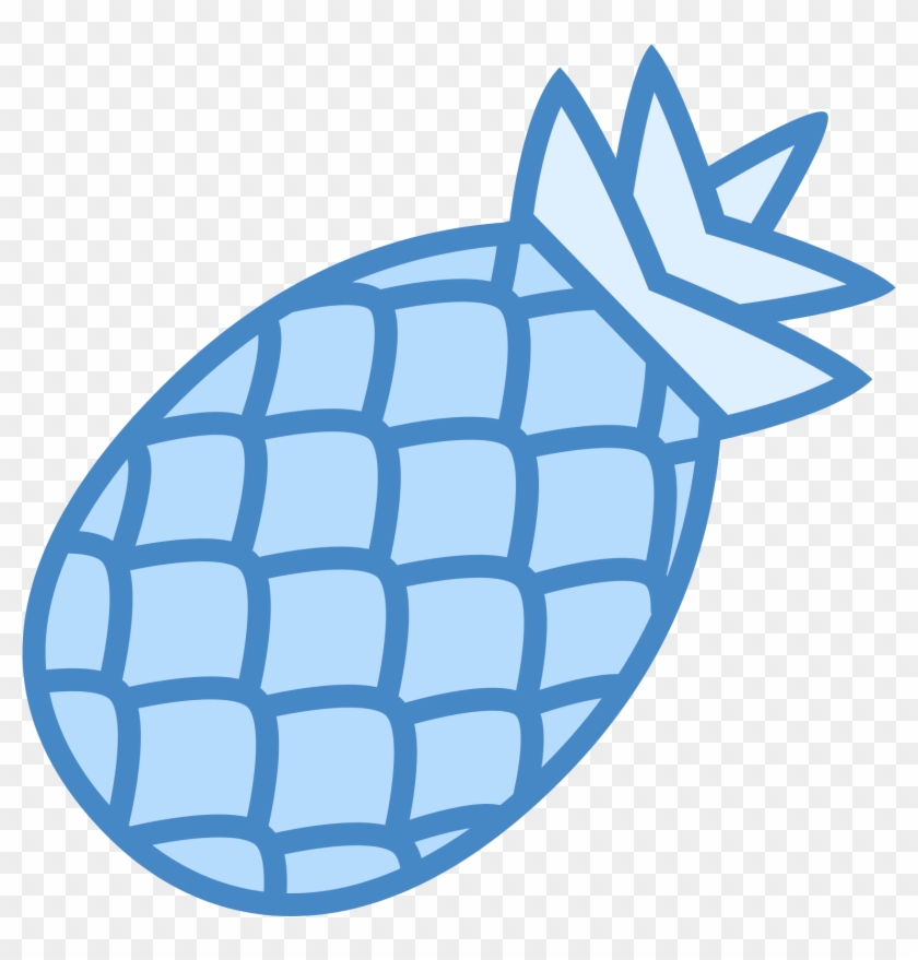Pineapple Clipart Blue - Blue Pineapple Clip Art Free #1350001