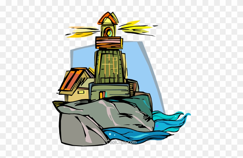 Lighthouse, Beacon Royalty Free Vector Clip Art Illustration - Lighthouse, Beacon Royalty Free Vector Clip Art Illustration #1350080