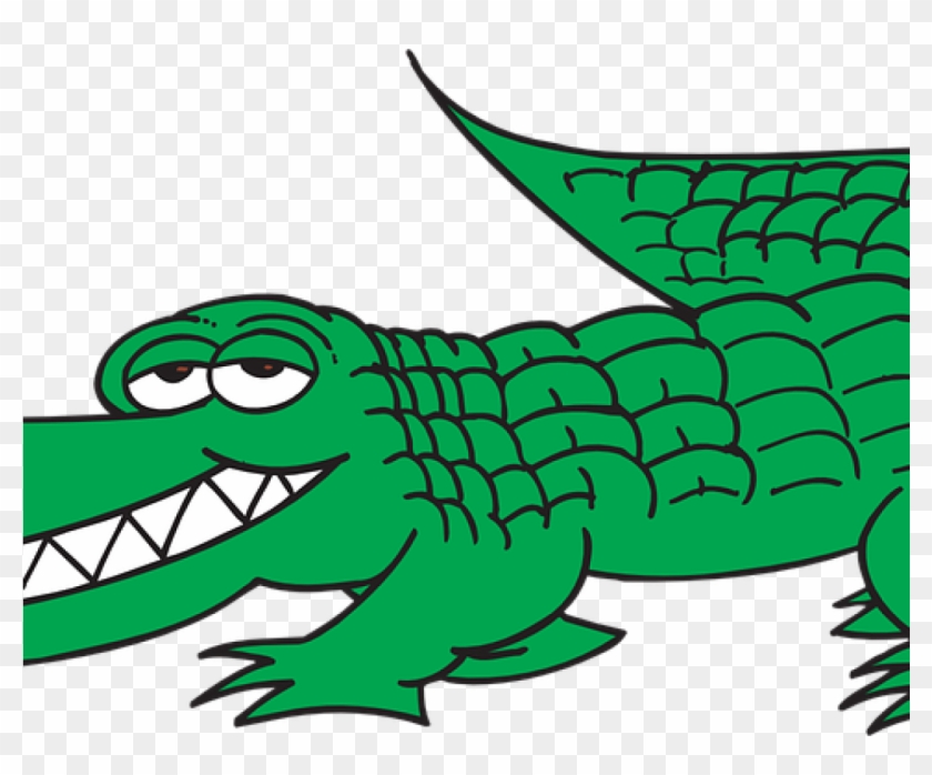 Alligator Clip Art Free 19 Crocodile Banner Black And - Alligator Coloring Pages #1350291