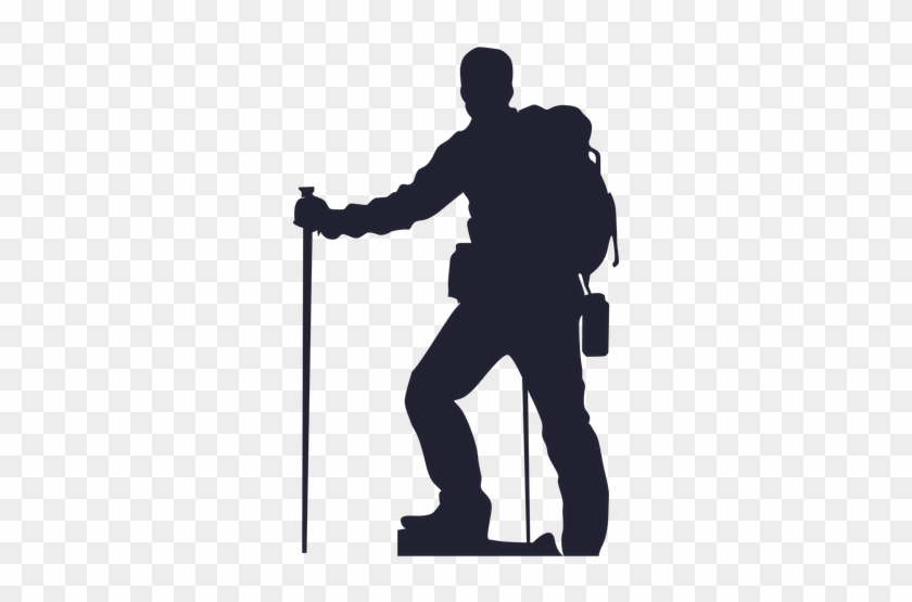 Explorer Drawing Adventurer - Hiking Silhouette Png #1350353