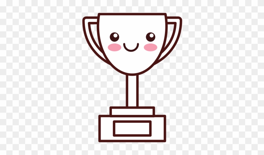 Trophy Cup Kawaii Character - Trophies Easy To Draw #1350395