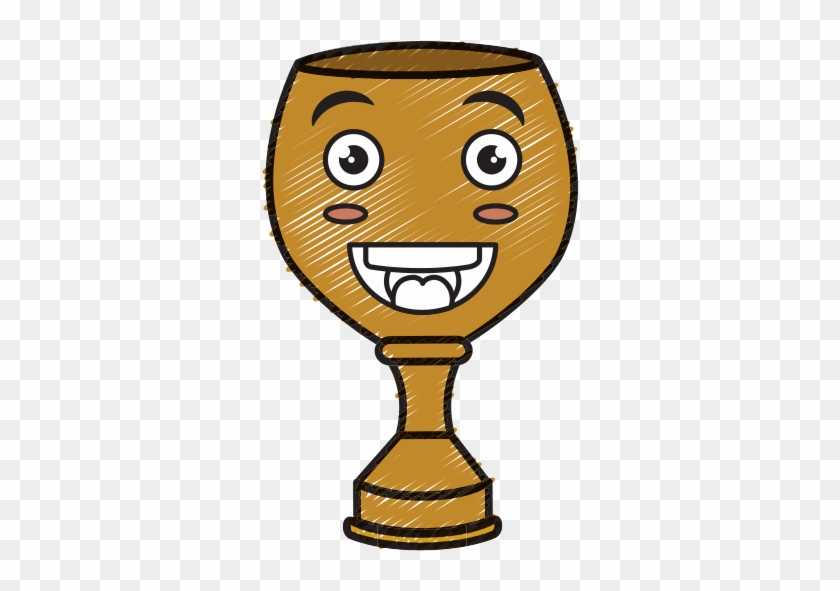 Trophy Cup Kawaii Character - Vector Graphics #1350416
