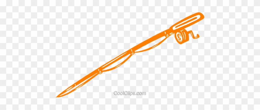 Fishing Pole Royalty Free Vector Clip Art Illustration - Cartoon #1350442