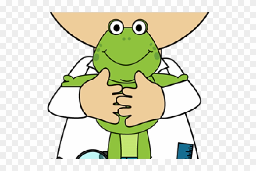 Science Clipart Frog - Cartoon Girl Scientist Png #1350448