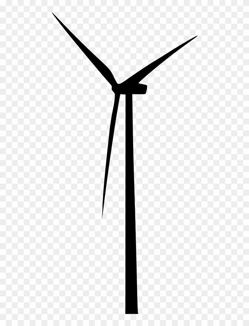 File - Wind Turbine - Svg - Simple Wind Turbine Drawing #1350457