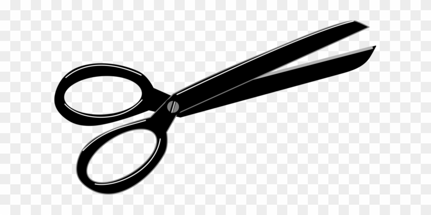 Hair-cutting Shears Cartoon Scissors Drawing - Barber Scissors Clip Art #1350495